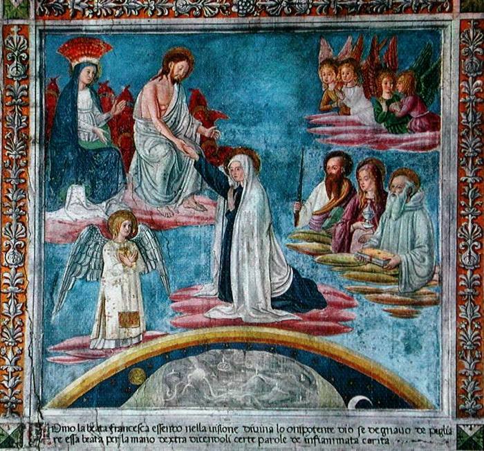 Sainte Françoise Romaine, Pénitente romaine (✝ 1440). Fête le 09 Mars. 0309francesca6